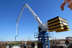 Self-climbing Hydraulic Concrete Placing Boom